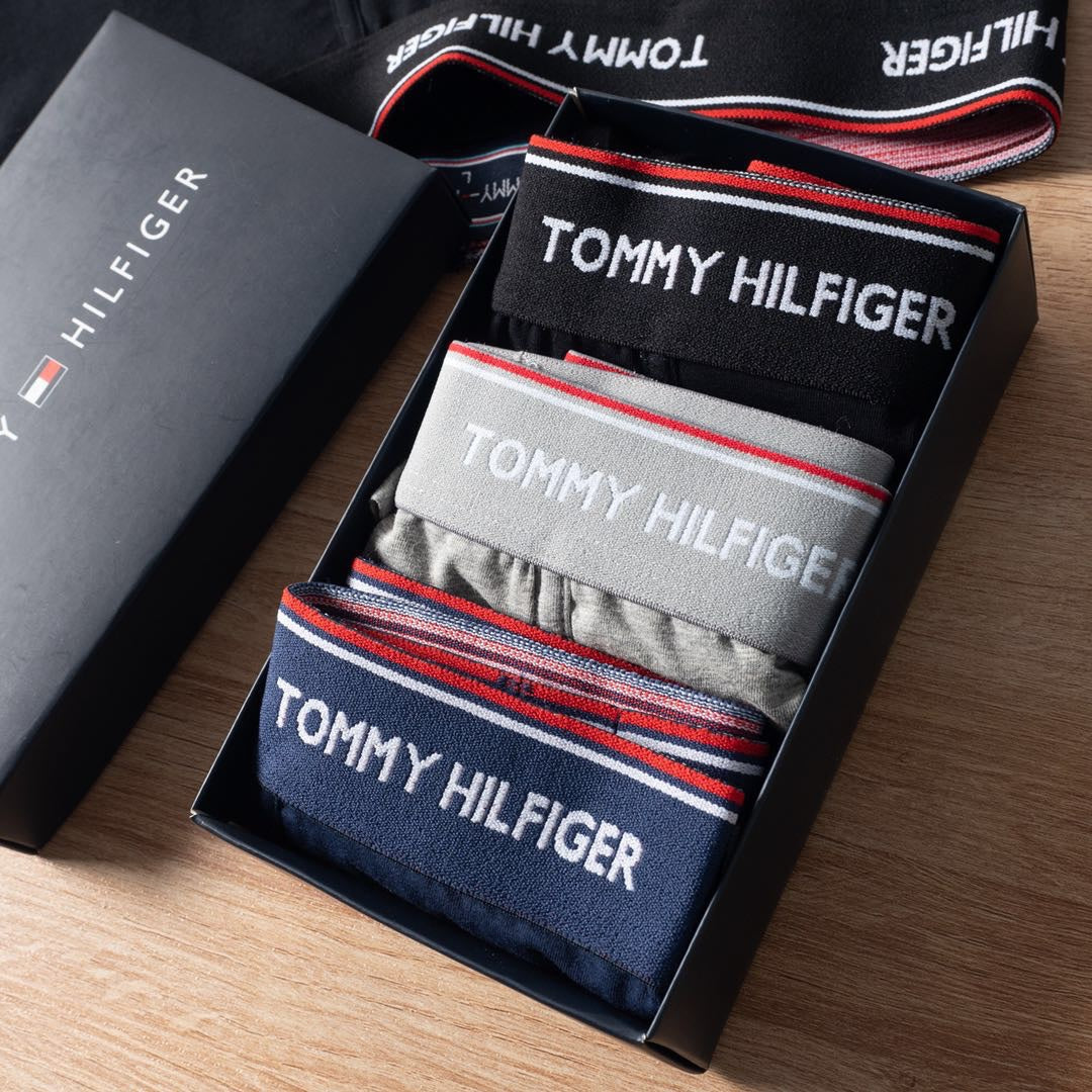 Tommy Hilfiger Cotton Men's Boxer Briefs - 3-Piece Box