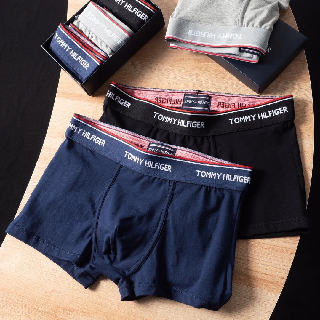 Tommy Hilfiger Combed Cotton Boxer Briefs - 3-Piece Box