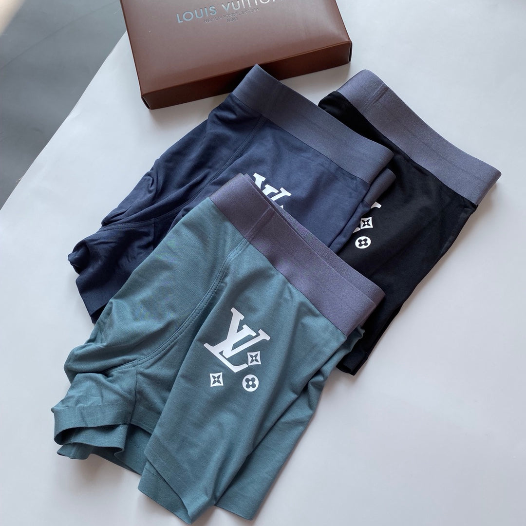Louis Vuitton Small Initial Graphics Men's Boxer Briefs - 3-Piece Box