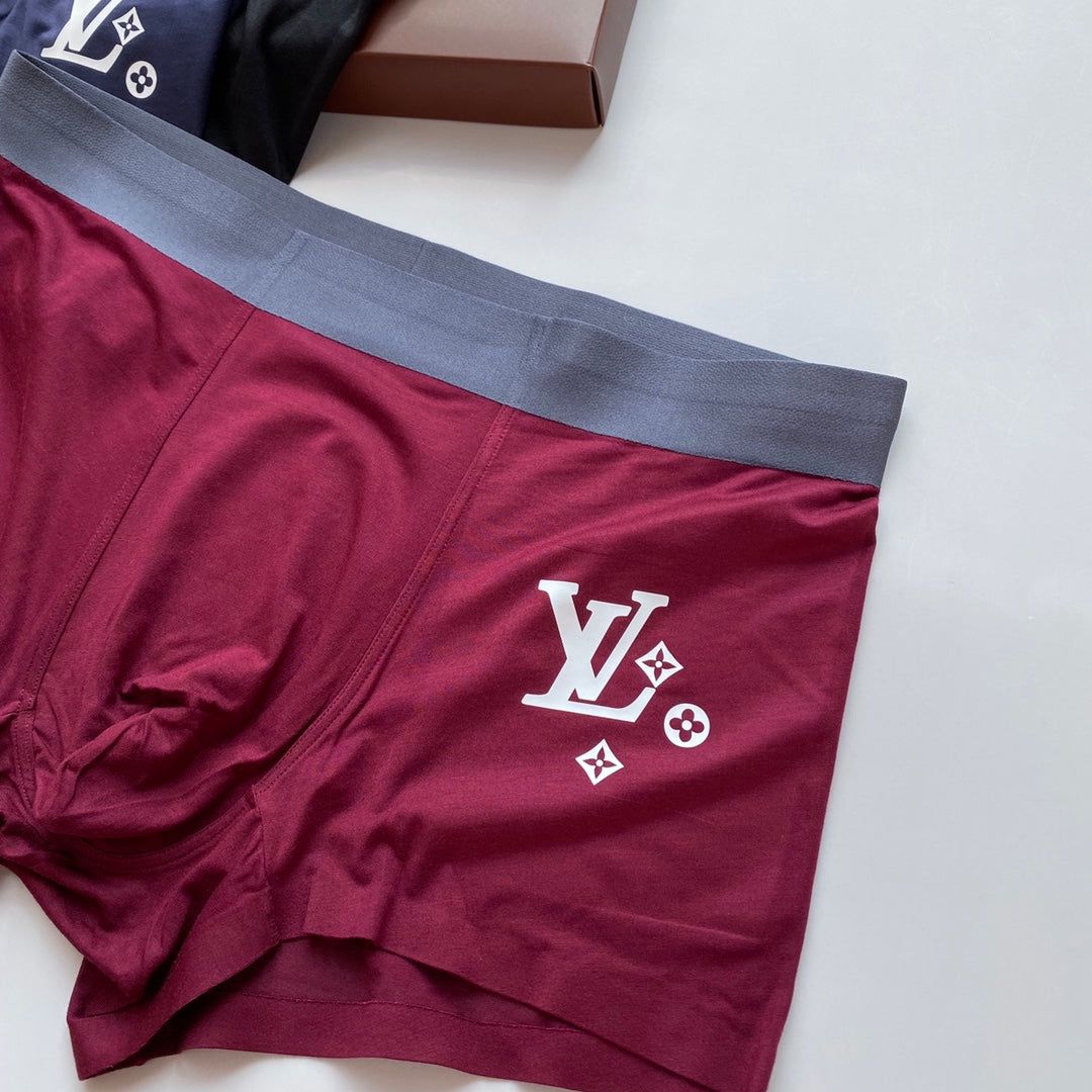 Louis Vuitton Large Initial Details Men's Boxer Briefs - 3-Piece Box