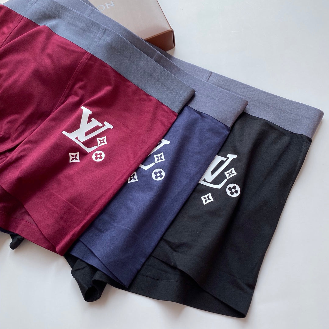 Louis Vuitton Small Initial Graphics Men's Boxer Briefs - 3-Piece Box