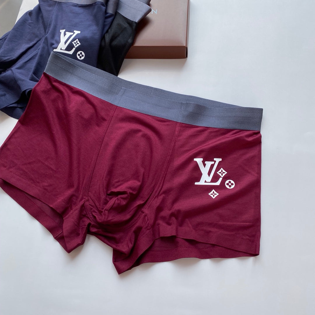 Louis Vuitton Small Initial Details Men's Boxer Briefs - 3-Piece Box