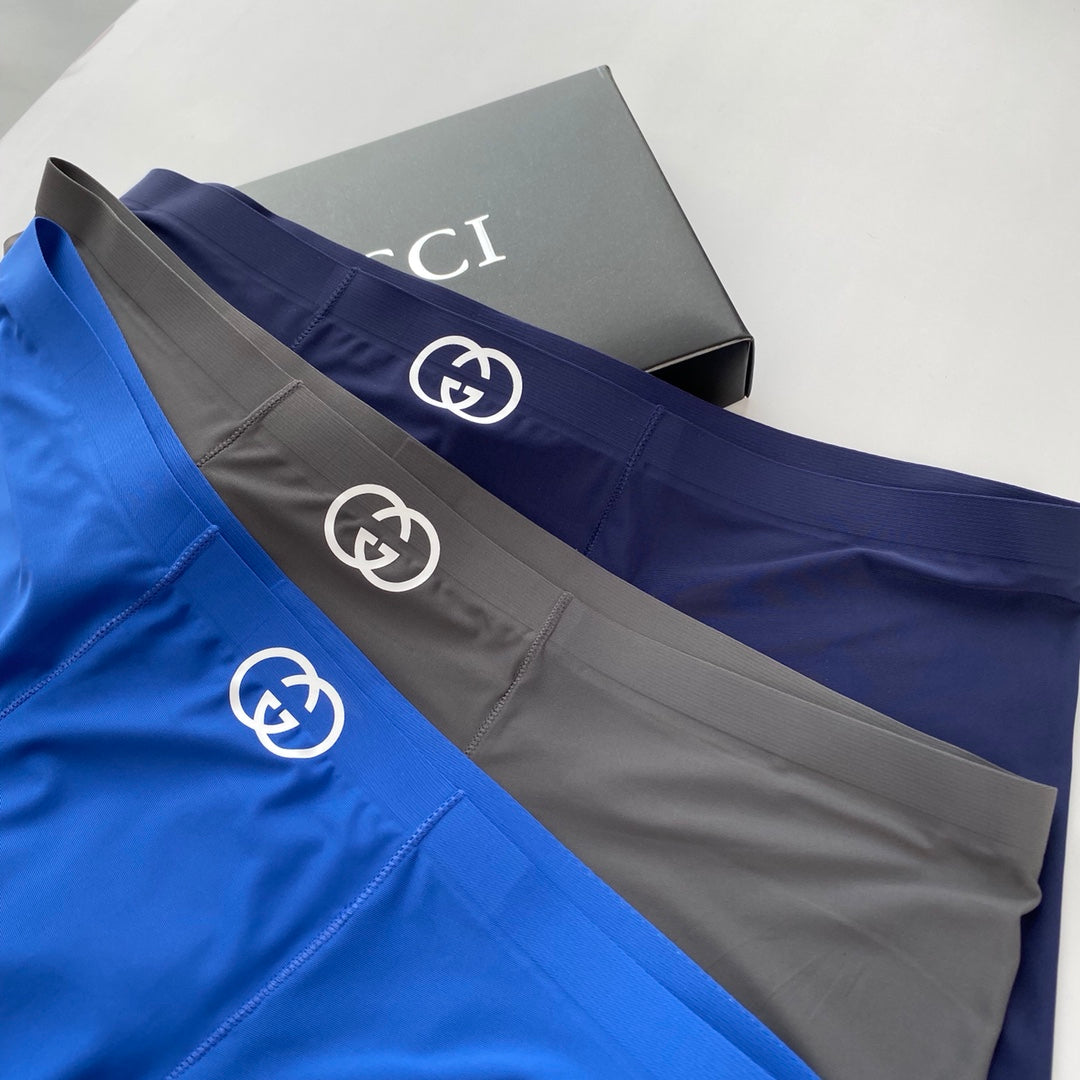 Gucci Small Interlocking-Logo Details Men's Boxer Briefs - 3-Piece Box