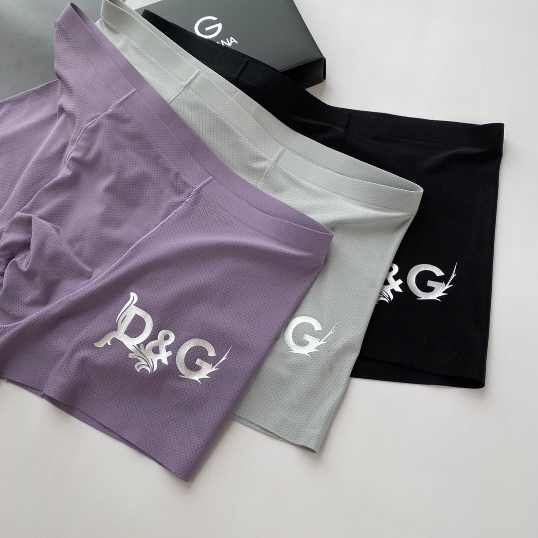 Dolce & Gabbana Milk-Silk Men's Boxer Briefs - 3-Piece Box - Sizes L-XXXL