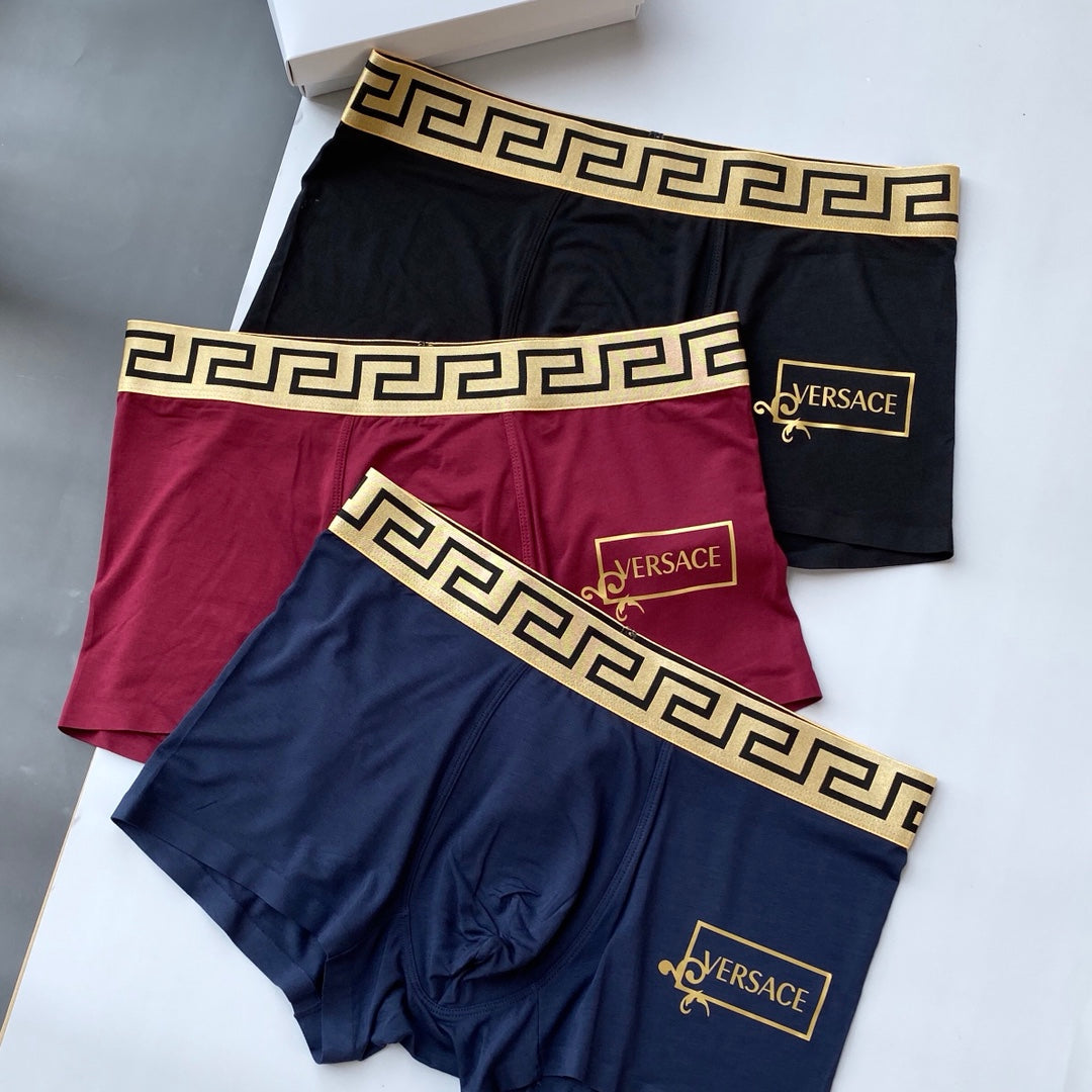 Versace Modal Men's Boxer Briefs - 3-Piece Box