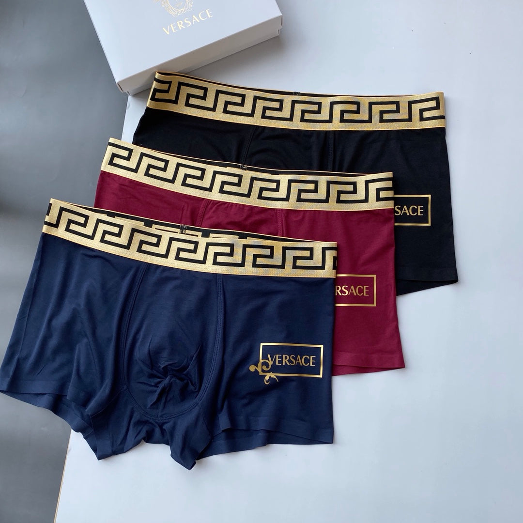 Versace Modal Men's Boxer Briefs - 3-Piece Box