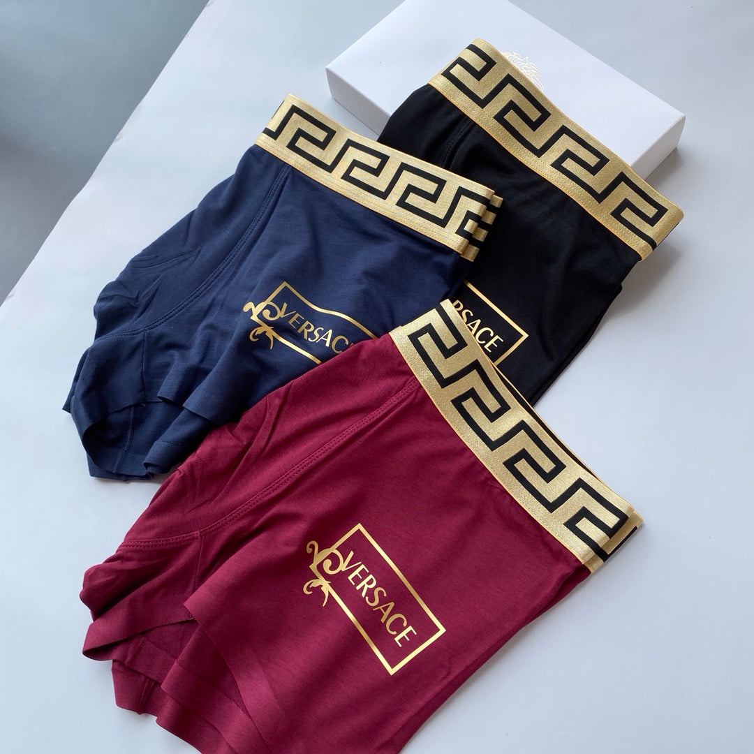 Versace Modal Men's Boxer Briefs - 3-Piece Box