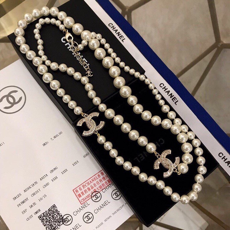 Martin Graham pendant necklace in polished metal-tone – styled product view