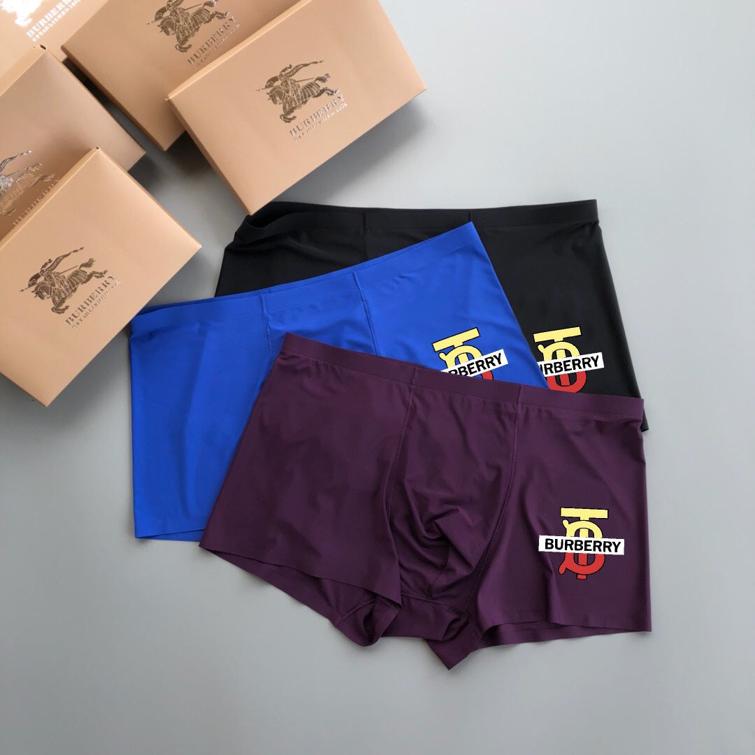 Burberry Milk-Silk Men's Boxer Briefs - 3-Piece Box
