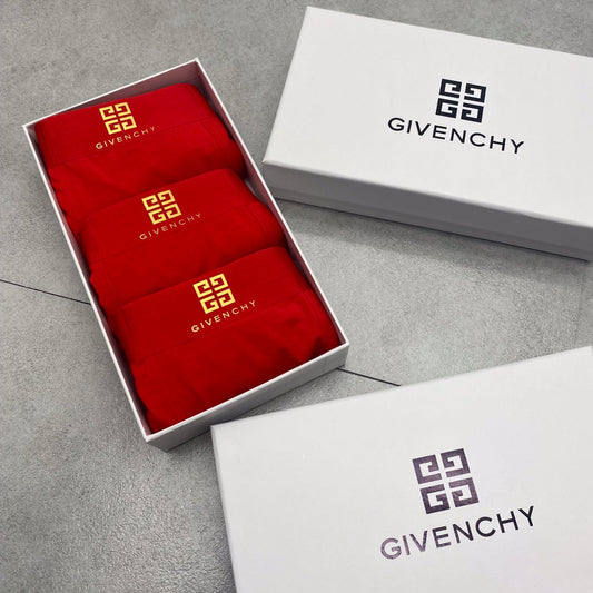 Givenchy Gold Emblem Details Men's Boxer Briefs - 3-Piece Box
