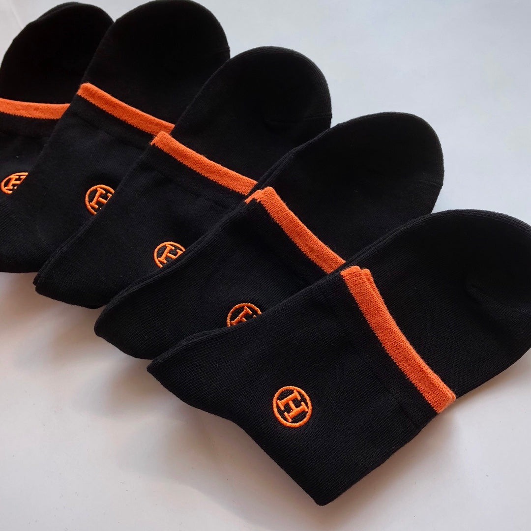 Hermes Cotton Short Socks - 5-Pair Pack