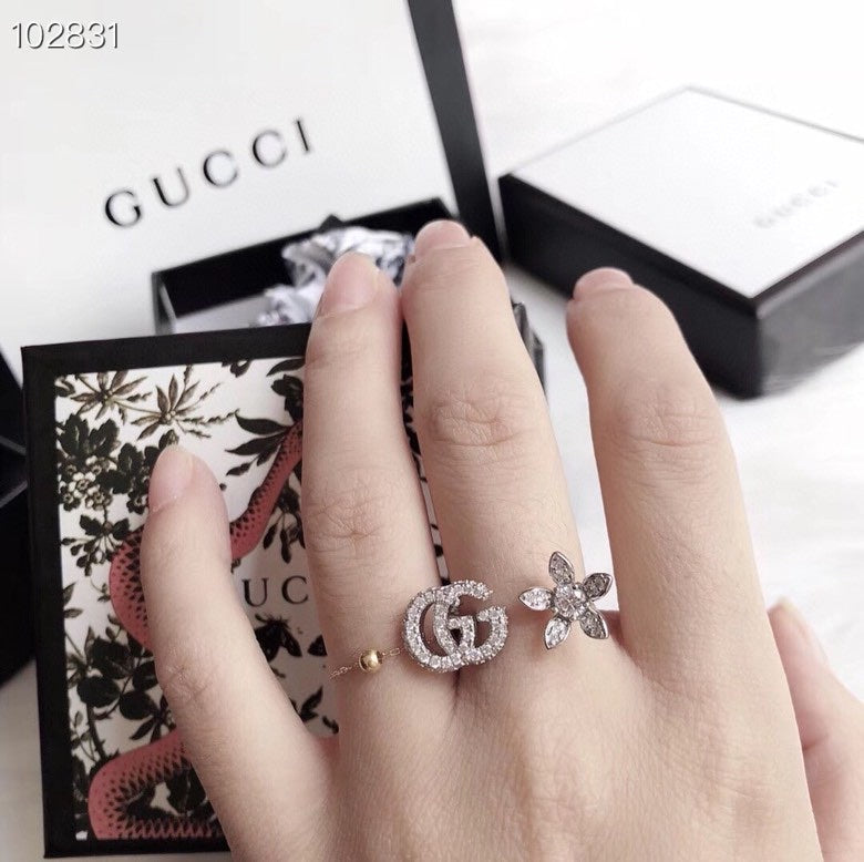 Martin Graham ring in polished metal-tone – styled product view