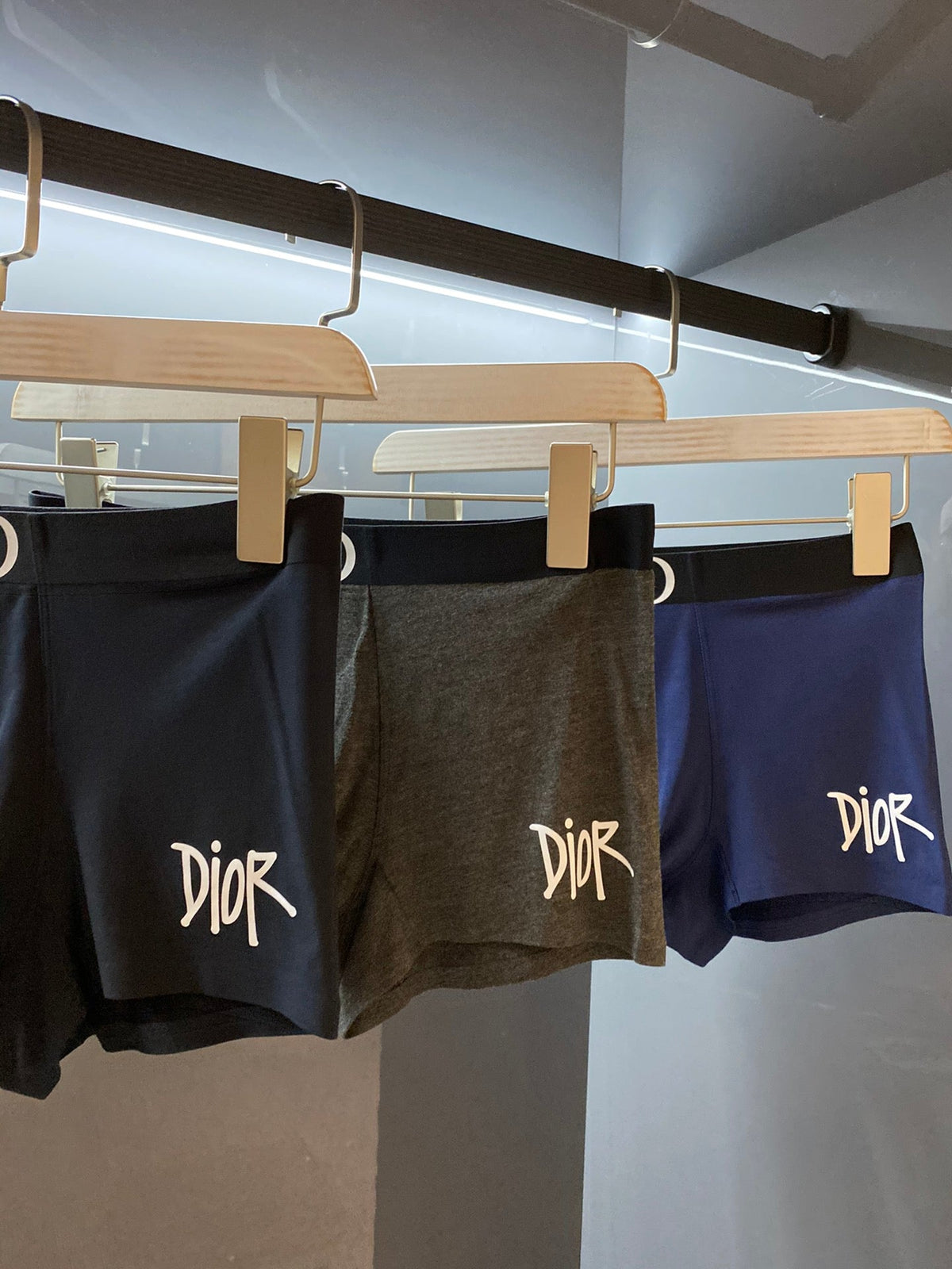 Dior Contrast Lettering Men's Boxer Briefs - 3-Piece Box