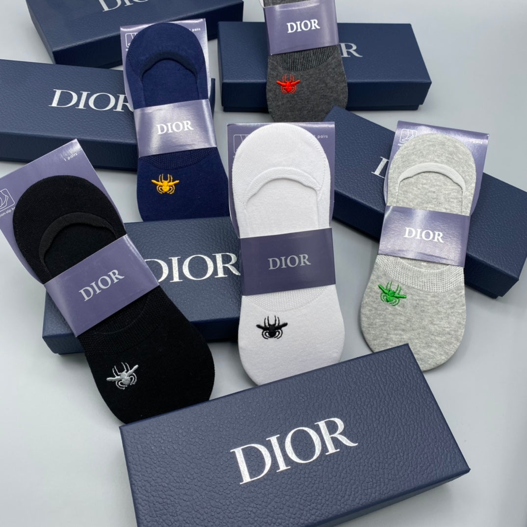 Dior Small Star Details No-Show Socks