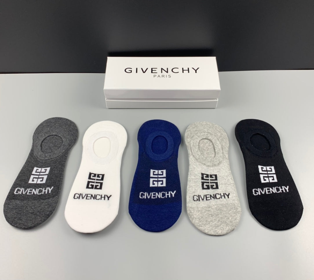Givenchy Cotton Short Socks - 5-Pair Pack
