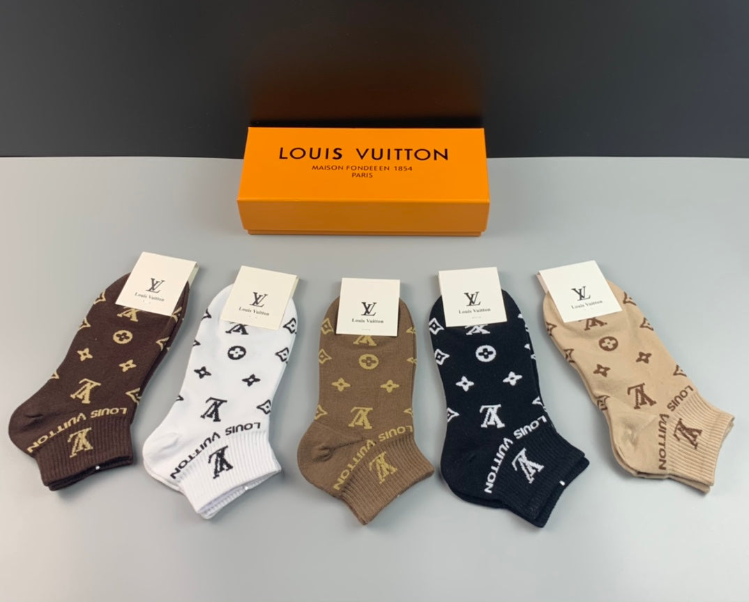 Louis Vuitton Cotton Socks - 5-Pair Pack
