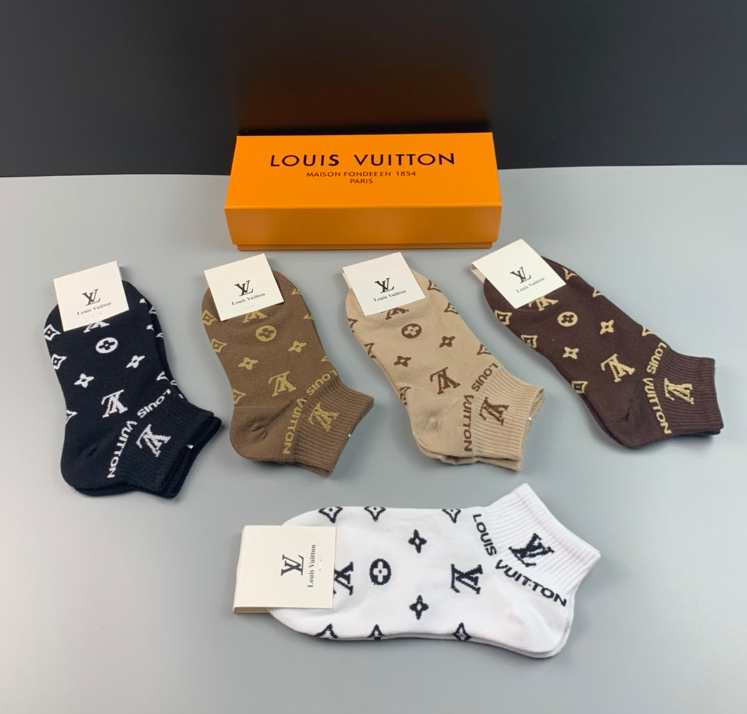 Louis Vuitton Cotton Socks - 5-Pair Pack
