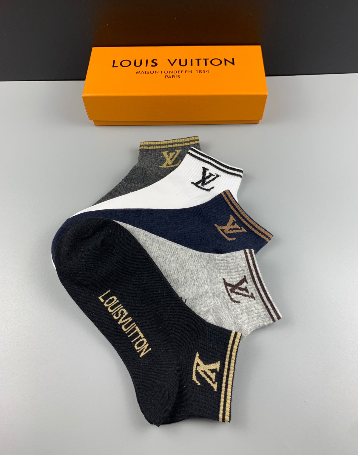 Louis Vuitton Cotton Short Socks - 5-Pair Pack