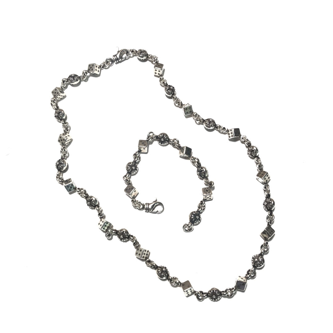 Martin Graham pendant necklace in polished metal-tone – front product view