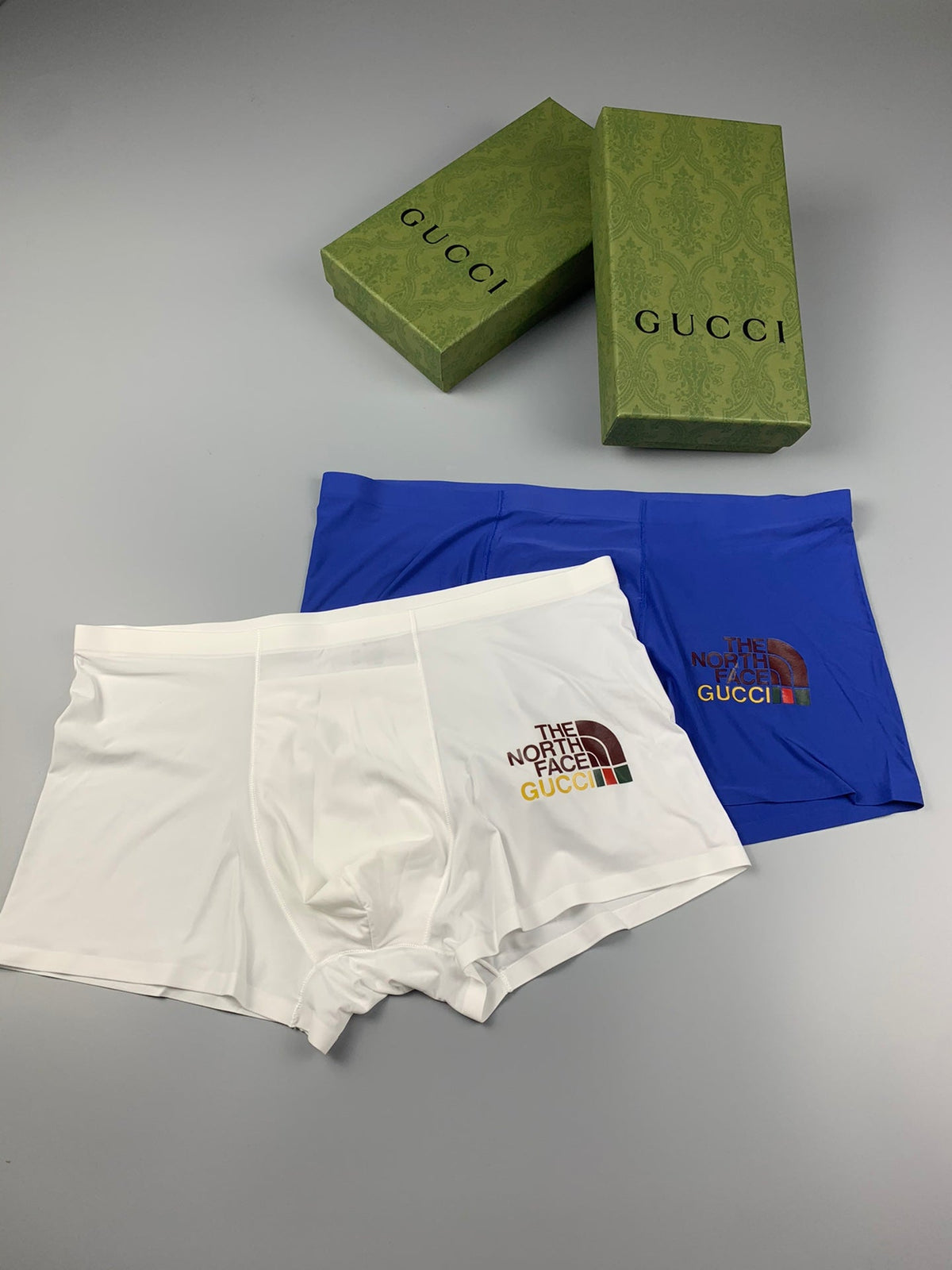 Gucci Contrast Logo Waistbands Men's Boxer Briefs - 3-Piece Box