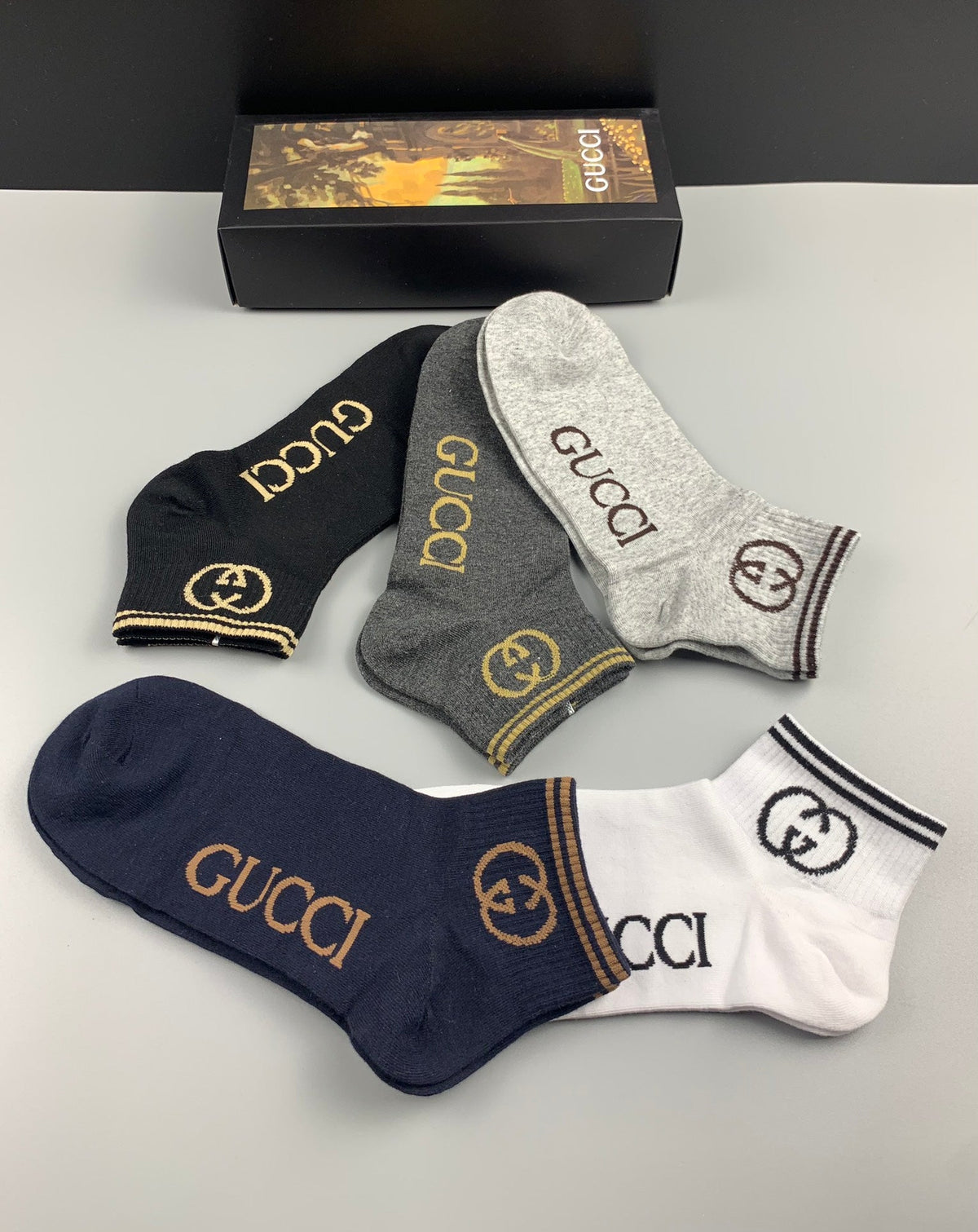 Gucci Cotton Short Socks - 5-Pair Pack