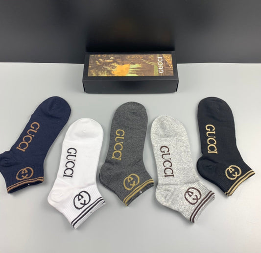 Gucci Cotton Short Socks - 5-Pair Pack