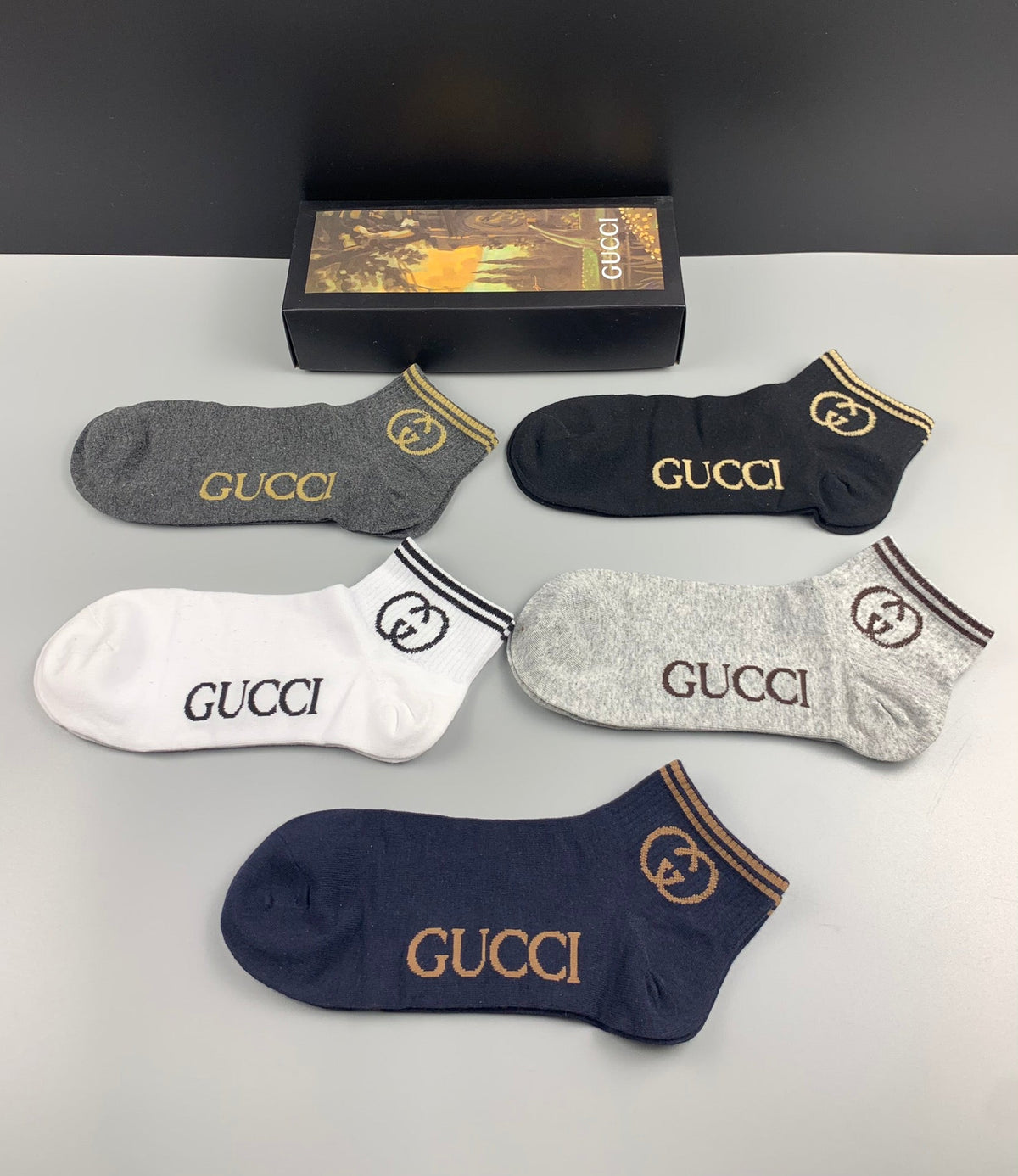 Gucci Cotton Short Socks - 5-Pair Pack
