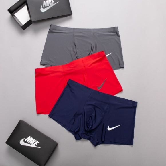 Nike Visible Branded Waistband Or Emblem Details Men's Boxer Briefs - 3-Piece Box
