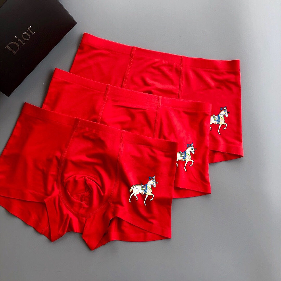 Hermes Modal Men's Boxer Briefs - 3-Piece Box