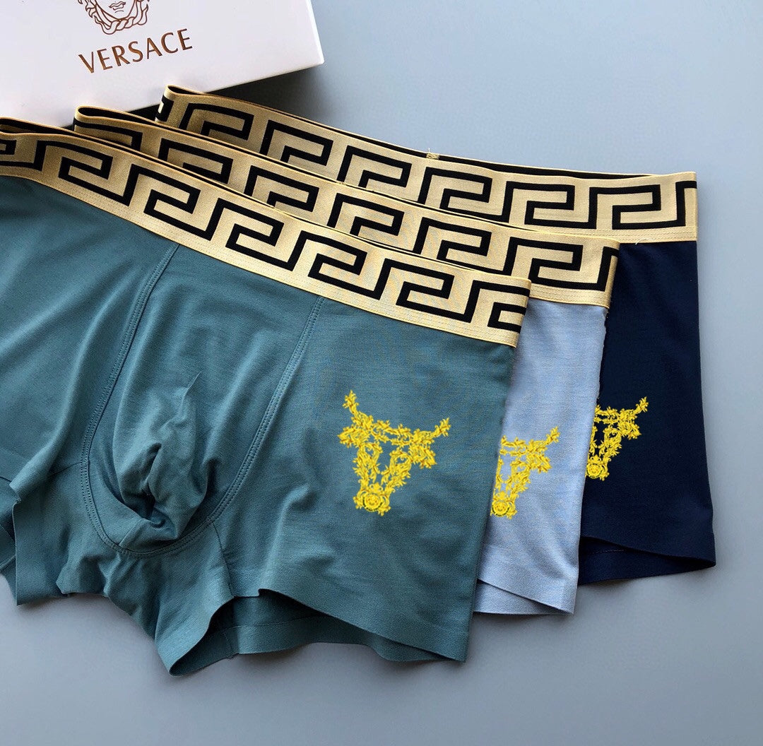 Versace Modal Men's Boxer Briefs - 3-Piece Box
