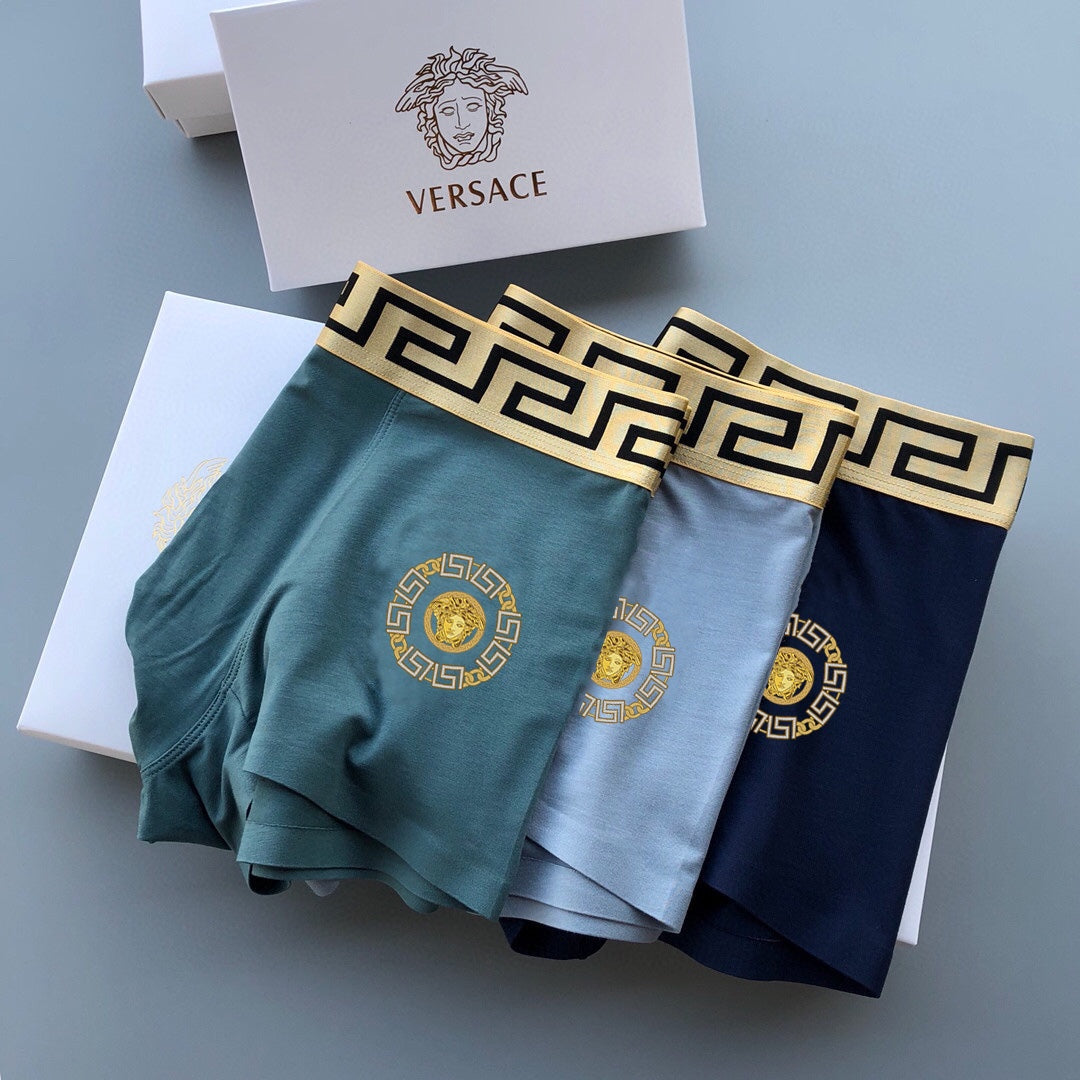 Versace Modal Men's Boxer Briefs - 3-Piece Box