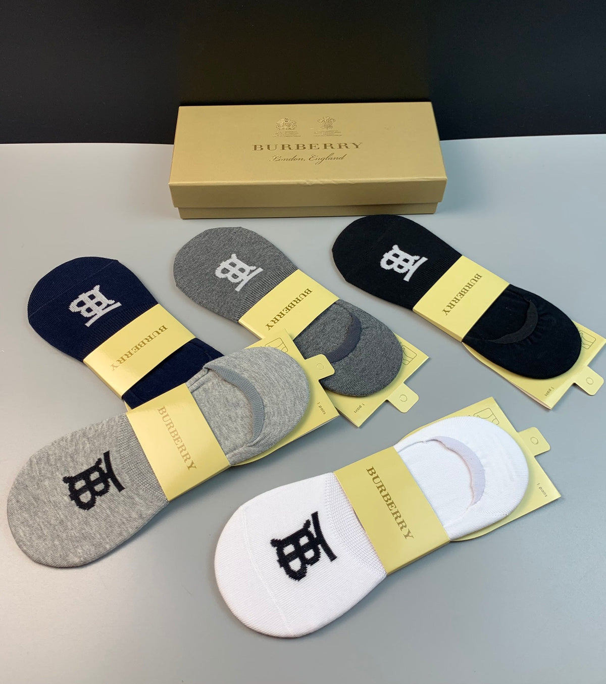 Burberry Cotton Short Socks - 5-Pair Pack