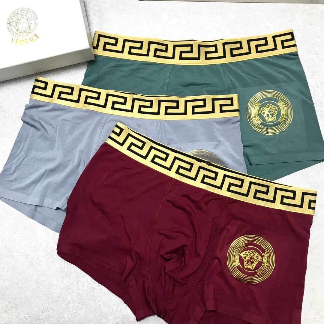 Versace Modal Men's Boxer Briefs - 3-Piece Box