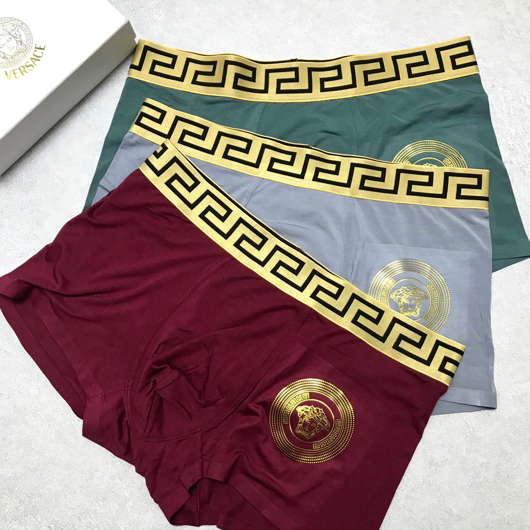 Versace Modal Men's Boxer Briefs - 3-Piece Box