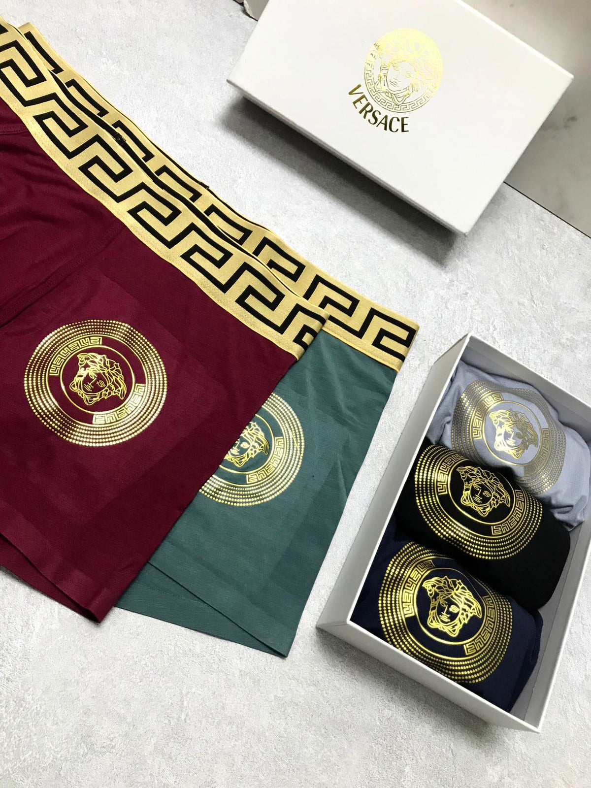 Versace Modal Men's Boxer Briefs - 3-Piece Box