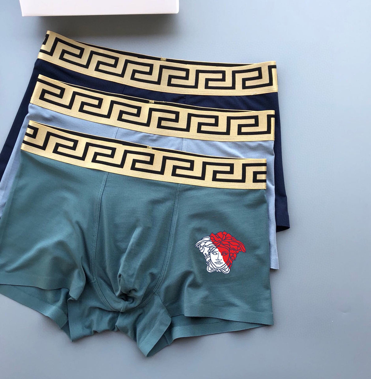 Versace Red Crest Boxer Briefs 3-Piece Box Collection Essentials