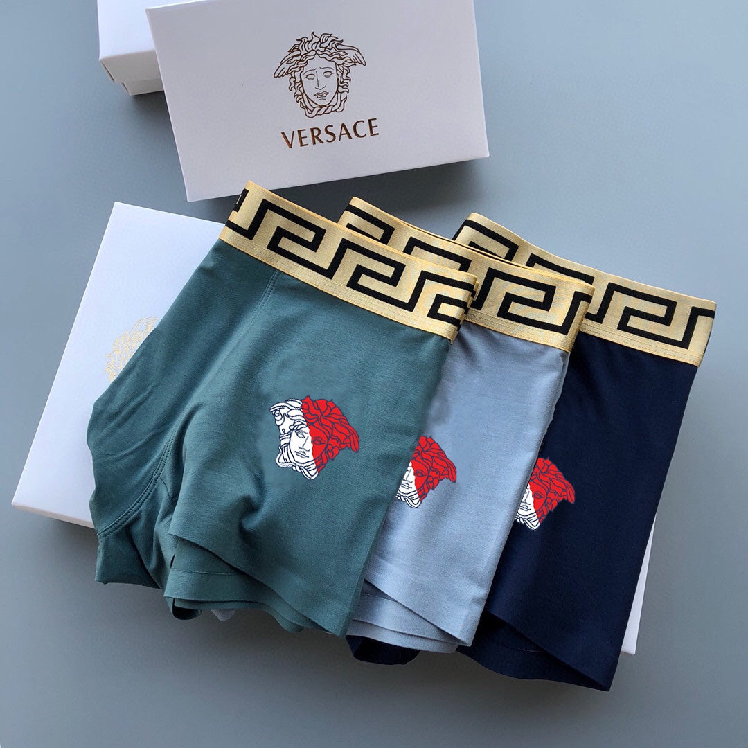Versace Modal Men's Boxer Briefs - 3-Piece Box