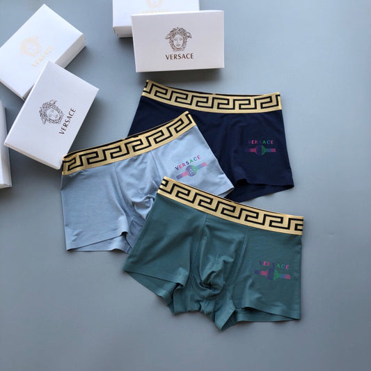 Versace Modal Men's Boxer Briefs - 3-Piece Box