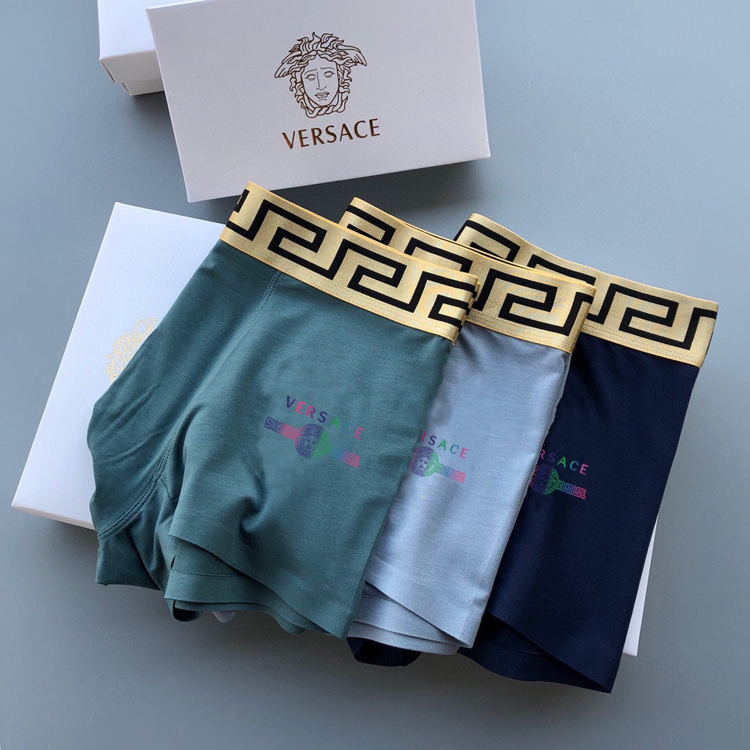 Versace Modal Men's Boxer Briefs - 3-Piece Box