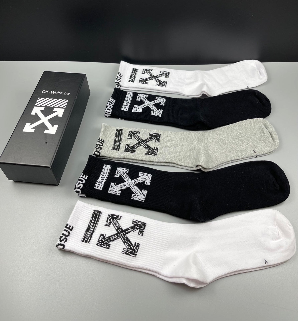 Off-White Arrow Graphics Crew Socks - 5-Pair Set