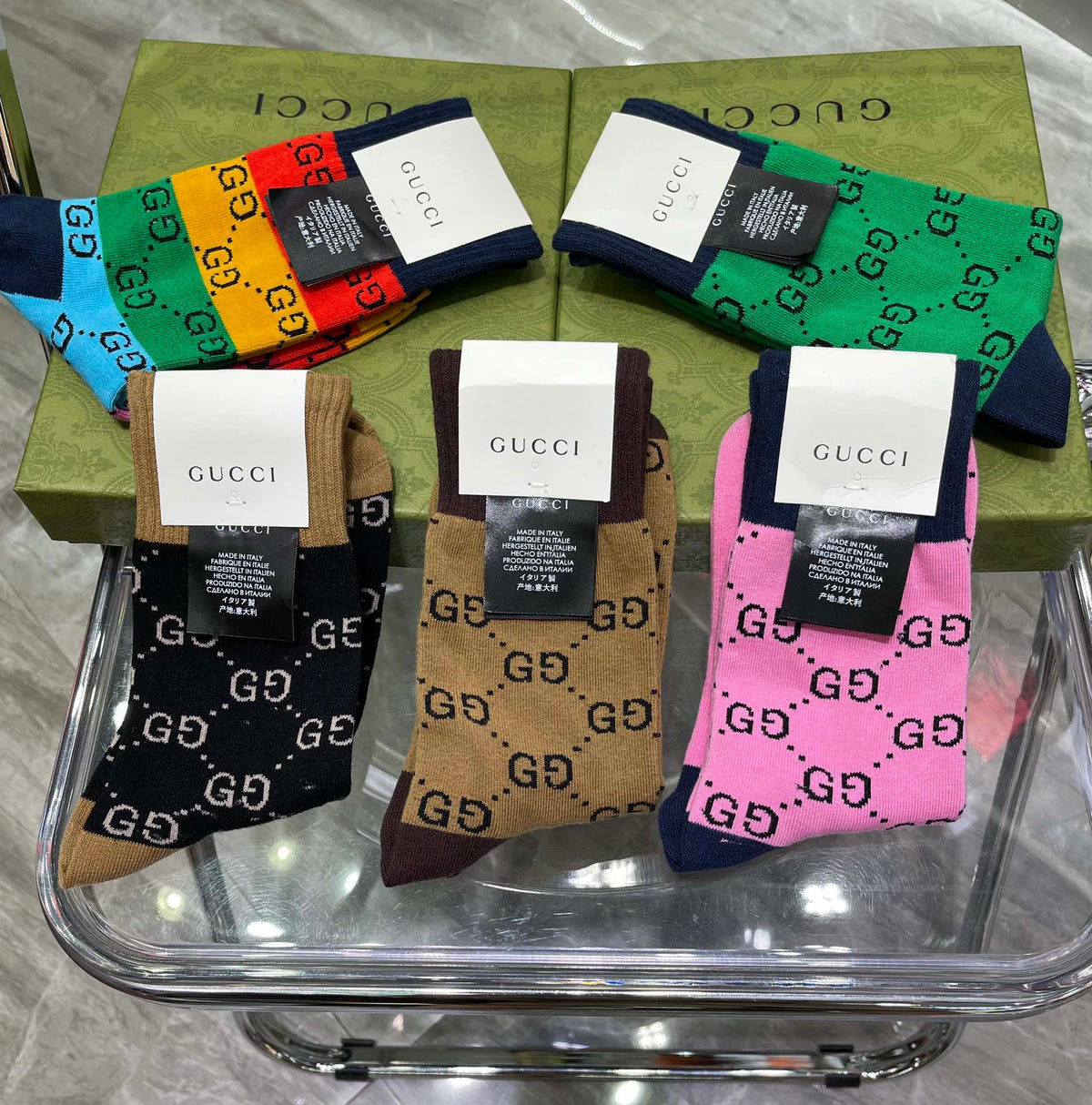 Gucci Cotton Crew Socks