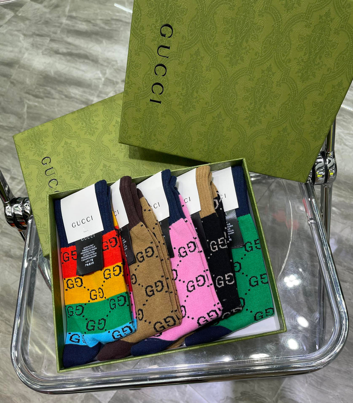 Gucci Cotton Crew Socks