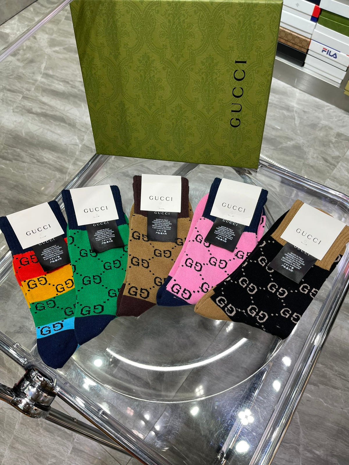 Gucci Cotton Crew Socks