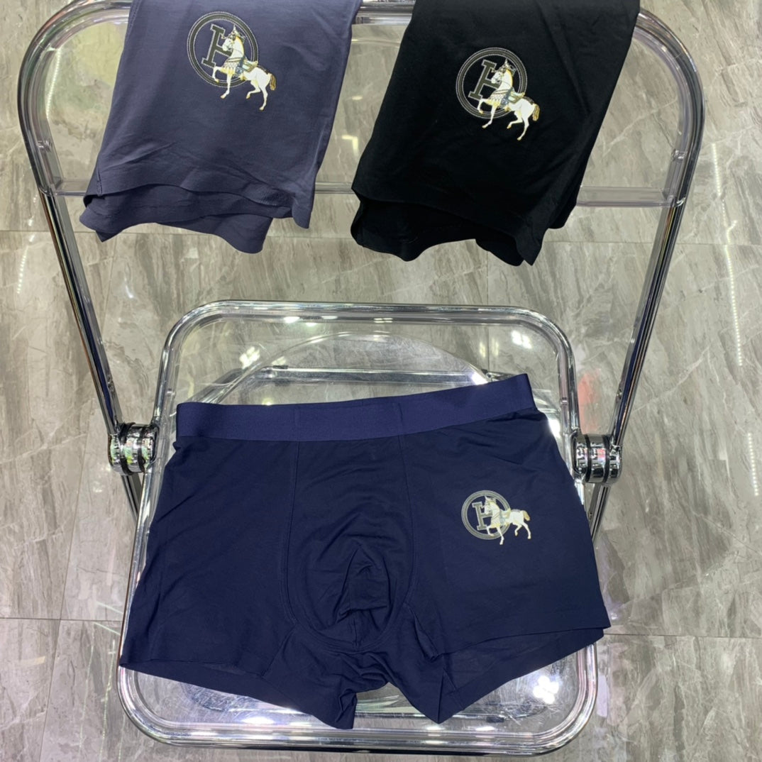 Hermes Horse Graphics Men's Boxer Briefs - 3-Piece Box