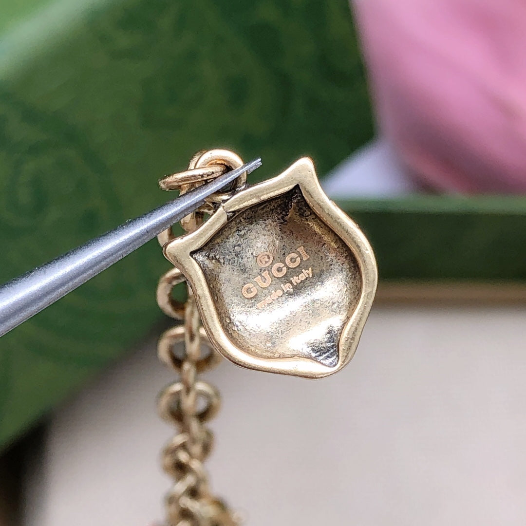 Martin Graham pendant necklace in polished metal-tone – main product view