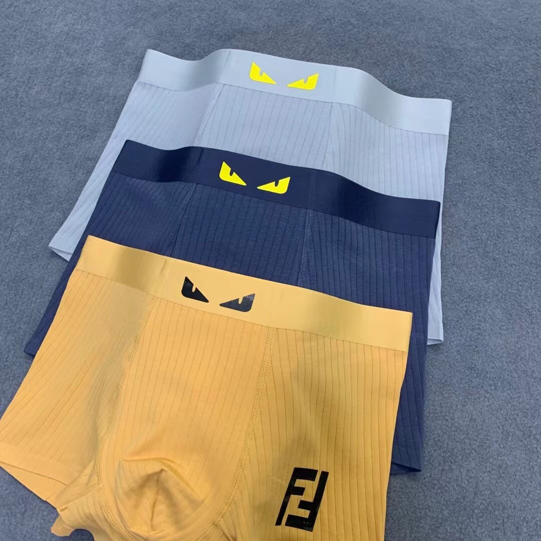 Fendi Cotton Men's Boxer Briefs - 3-Piece Box