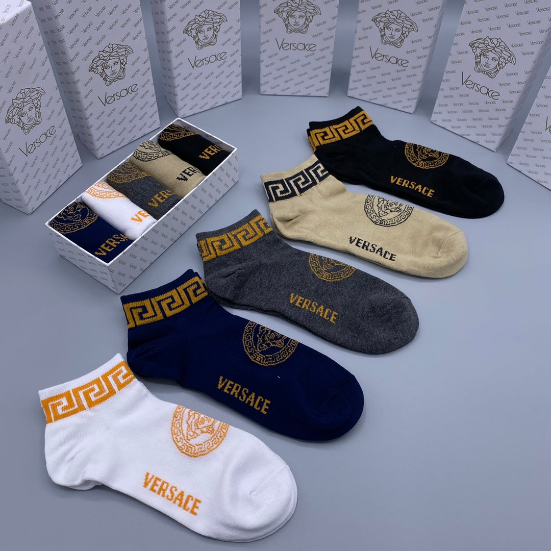 Versace Short Socks - 5-Pair Pack
