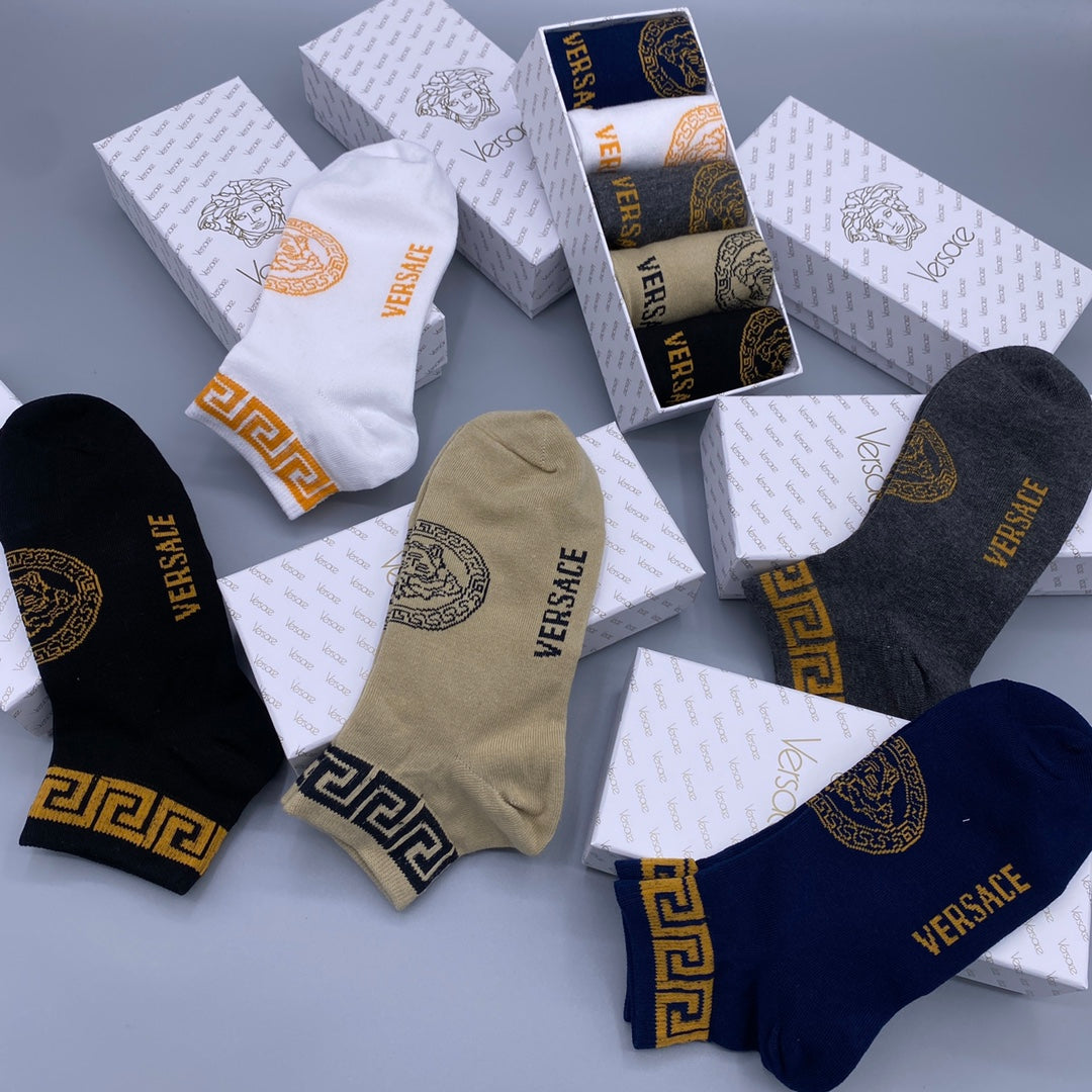Versace Short Socks - 5-Pair Pack