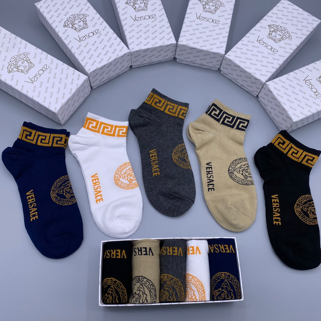Versace Short Socks - 5-Pair Pack
