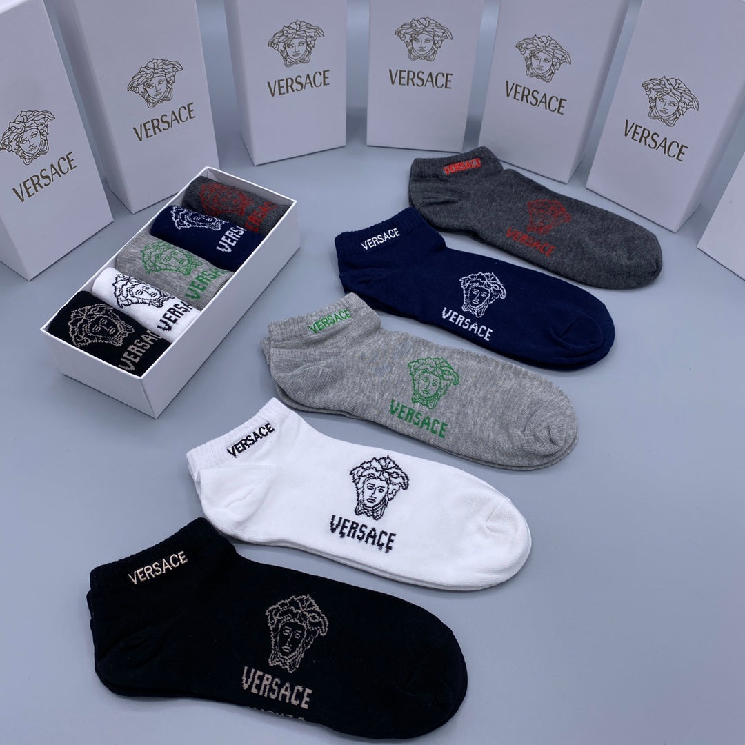 Versace Short Socks - 5-Pair Pack